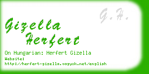 gizella herfert business card